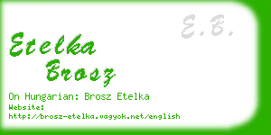 etelka brosz business card